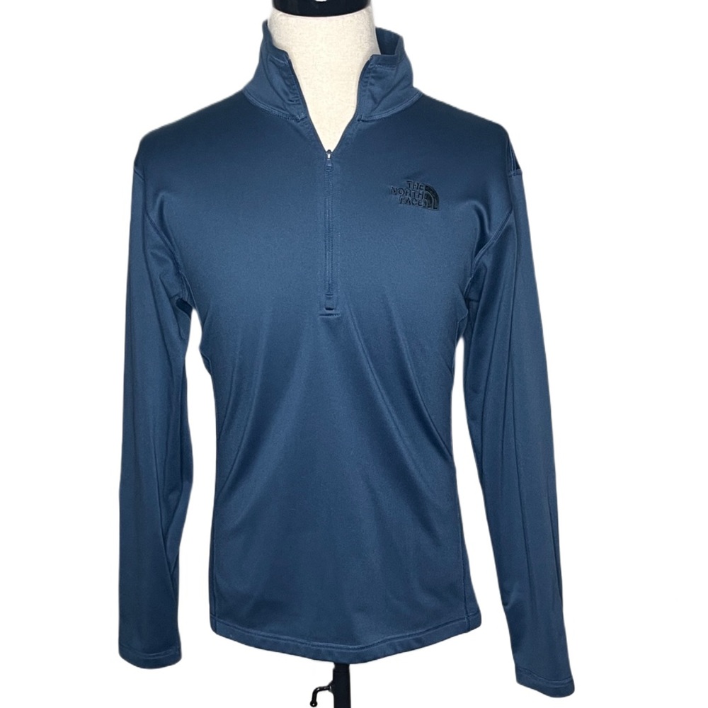 The North Face Teal Quarter-Zip Pullover